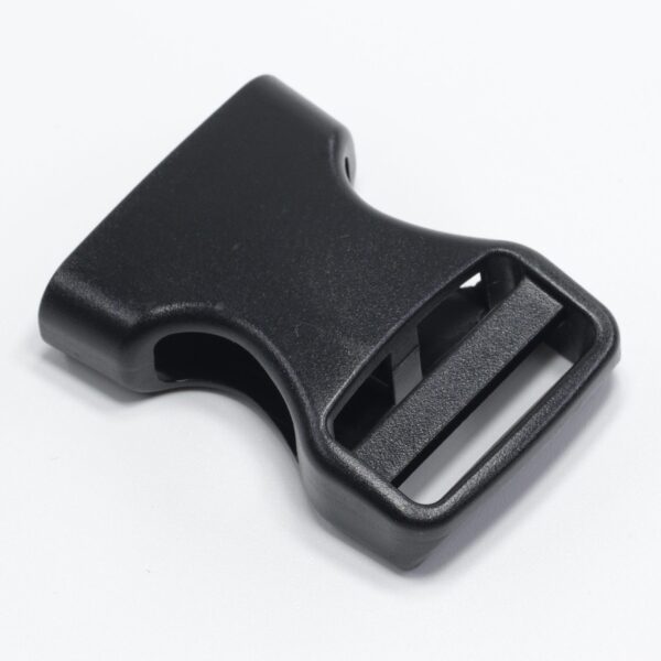 female half of a Plastic Side Release Lock Buckle also known as push lock or side release clamp and SR clamp