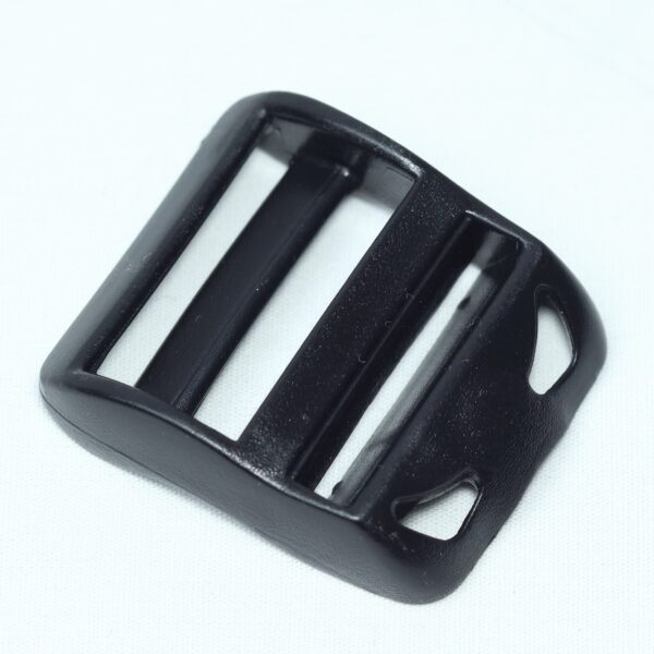 Plastic ladder lock buckle used for adjusting webbing of a backpack