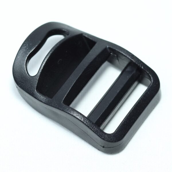 Plastic ladder lock buckle used for adjusting webbing of a backpack