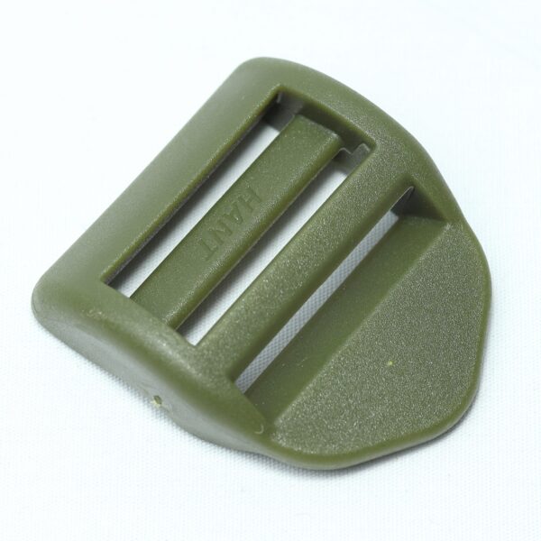 Plastic ladder lock buckle used for adjusting webbing of a backpack