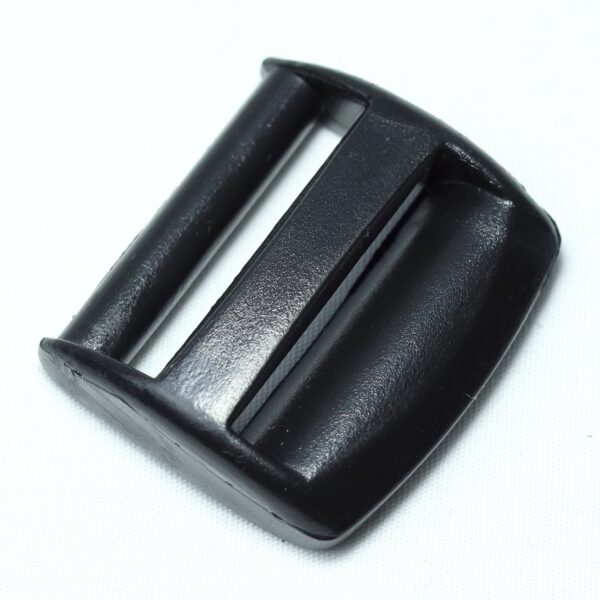 Plastic ladder lock buckle used for adjusting webbing of a backpack