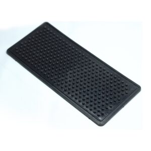 large rectangular bottom protector pad with dimples for luggage and backpacks