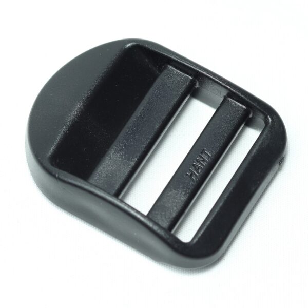 Plastic ladder lock buckle used for adjusting webbing of a backpack