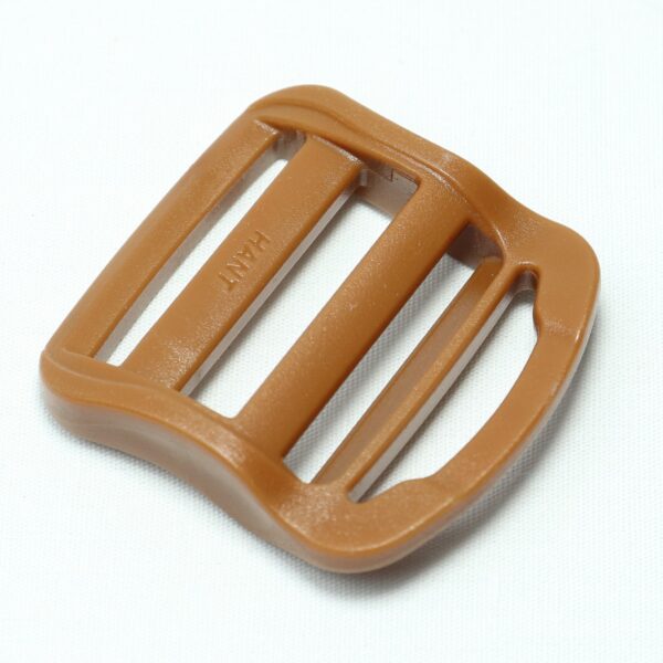 Plastic ladder lock buckle used for adjusting webbing of a backpack