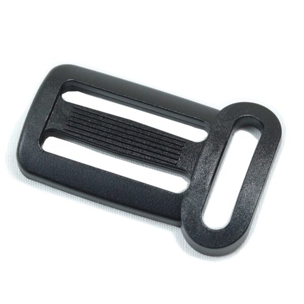 plastic buckle known as sternum adjuster for the front strap of a backpack