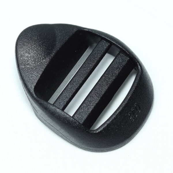 oval shaped Plastic ladder lock buckle used for adjusting webbing of a backpack