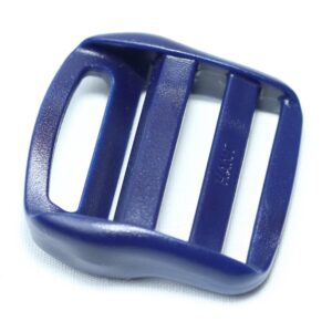 Plastic ladder lock buckle used for adjusting webbing of a backpack