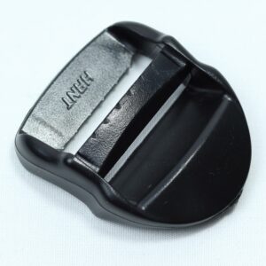 sleek looking Plastic ladder lock buckle used for adjusting webbing of a backpack or other equipment