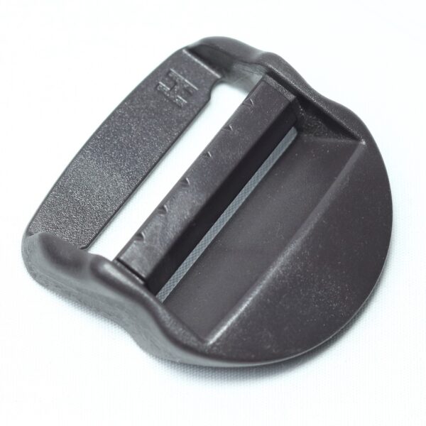 sleek looking Plastic ladder lock buckle used for adjusting webbing of a backpack or other equipment