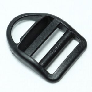 Plastic ladder lock buckle used for adjusting webbing of a backpack